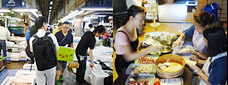 京都市場＆寿司づくり画像